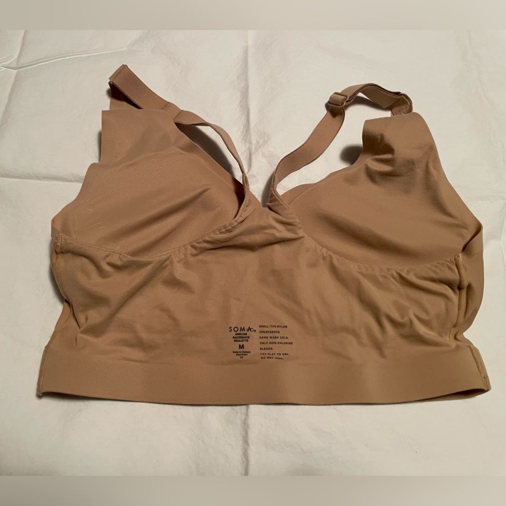 Soma Women's Beige Comfort Racerback Bralette